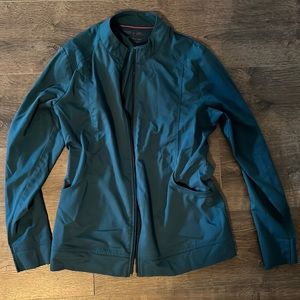 Caribbean blue scrub jacket